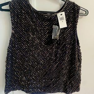 ***Boutique Designer*** Beaded tank NWT- Miami South Beach style